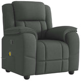 Fauteuil de massage inclinable Gris foncé Tissu