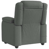 Fauteuil de massage inclinable Gris foncé Tissu