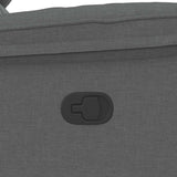 Fauteuil de massage inclinable Gris foncé Tissu