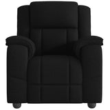 Fauteuil de massage inclinable Noir Tissu
