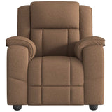 Fauteuil de massage inclinable Marron Tissu