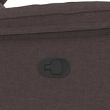 Fauteuil de massage inclinable Marron foncé Tissu