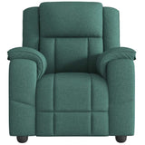 Fauteuil de massage inclinable Vert foncé Tissu