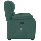 Fauteuil de massage inclinable Vert foncé Tissu