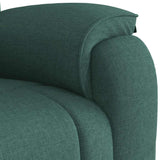 Fauteuil de massage inclinable Vert foncé Tissu