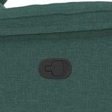 Fauteuil de massage inclinable Vert foncé Tissu