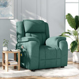 Fauteuil de massage inclinable Vert foncé Tissu