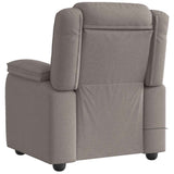 Fauteuil de massage inclinable Taupe Tissu