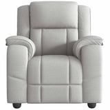 Fauteuil de massage inclinable gris nuage tissu