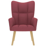 Chaise de relaxation Rouge bordeaux Tissu
