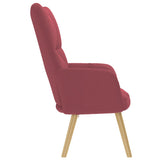 Chaise de relaxation Rouge bordeaux Tissu