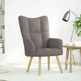 Chaise de relaxation Taupe Tissu