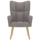 Chaise de relaxation Taupe Tissu