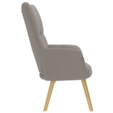 Chaise de relaxation Taupe Tissu