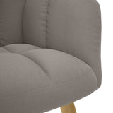 Chaise de relaxation Taupe Tissu