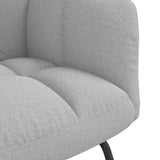 Chaise à bascule gris nuage tissu