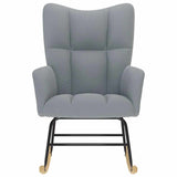 Chaise à bascule Gris clair Tissu