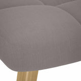 Chaise à bascule avec repose-pied Taupe Tissu