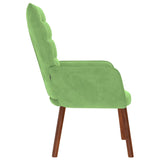 Chaise de relaxation Vert clair Velours
