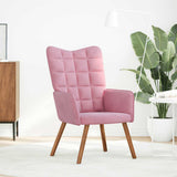 Chaise de relaxation Rose Velours