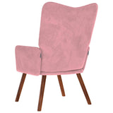 Chaise de relaxation Rose Velours
