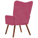Chaise de relaxation Rouge bordeaux Velours