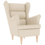 Fauteuil blanc 74x84x100 cm lin