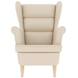 Fauteuil blanc 74x84x100 cm lin