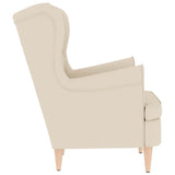 Fauteuil blanc 74x84x100 cm lin