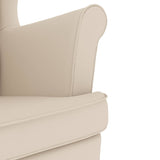 Fauteuil blanc 74x84x100 cm lin