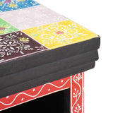 Commode Multicolore 30 x 30 x 90 cm Bois de manguier massif