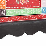 Commode Multicolore 30 x 30 x 90 cm Bois de manguier massif