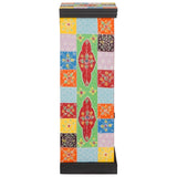 Commode Multicolore 30 x 30 x 90 cm Bois de manguier massif