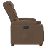 Fauteuil inclinable électrique Marron Tissu