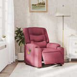 Fauteuil de massage inclinable électrique Rouge bordeaux Tissu