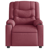 Fauteuil de massage inclinable électrique Rouge bordeaux Tissu