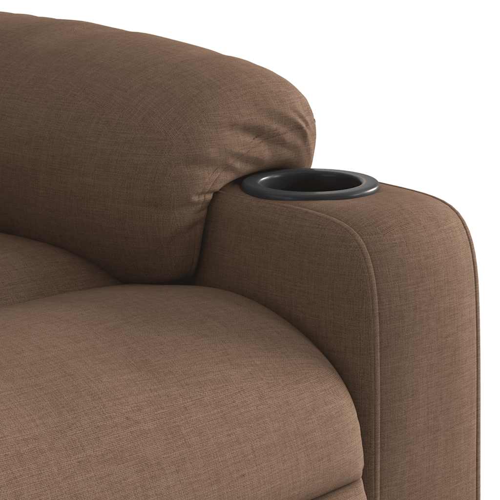Fauteuil inclinable Marron Tissu