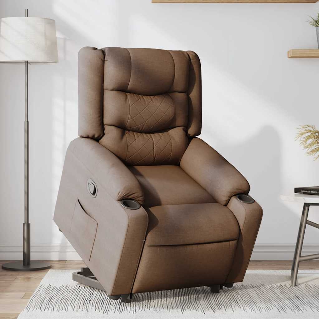 Fauteuil inclinable Marron Tissu