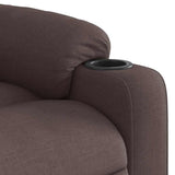 Fauteuil inclinable marron foncé tissu