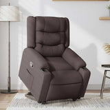 Fauteuil inclinable marron foncé tissu