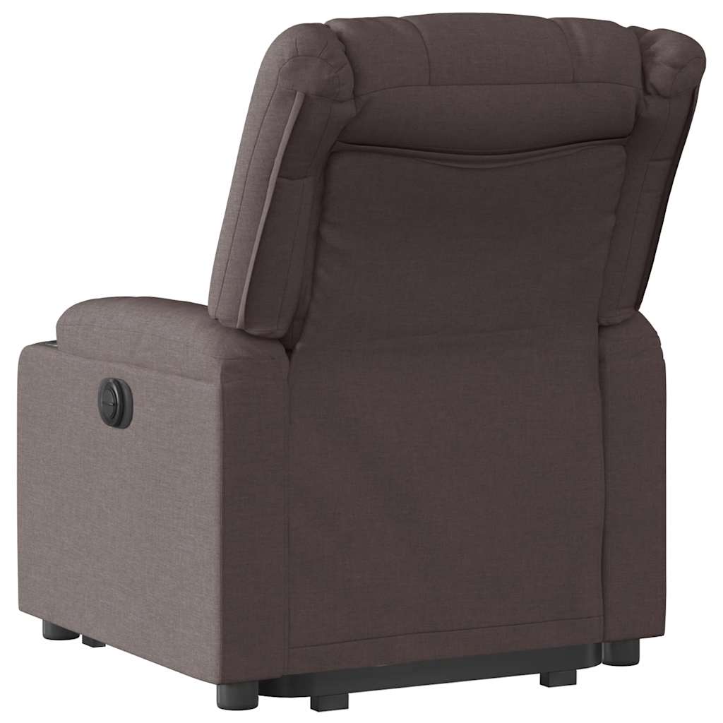 Fauteuil inclinable marron foncé tissu