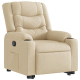 Fauteuil inclinable Crème Tissu