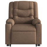 Fauteuil de massage inclinable Marron Tissu