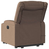 Fauteuil de massage inclinable Marron Tissu