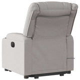 Fauteuil de massage inclinable gris nuage tissu