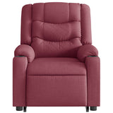 Fauteuil inclinable électrique rouge bordeaux tissu