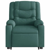 Fauteuil inclinable électrique vert foncé tissu