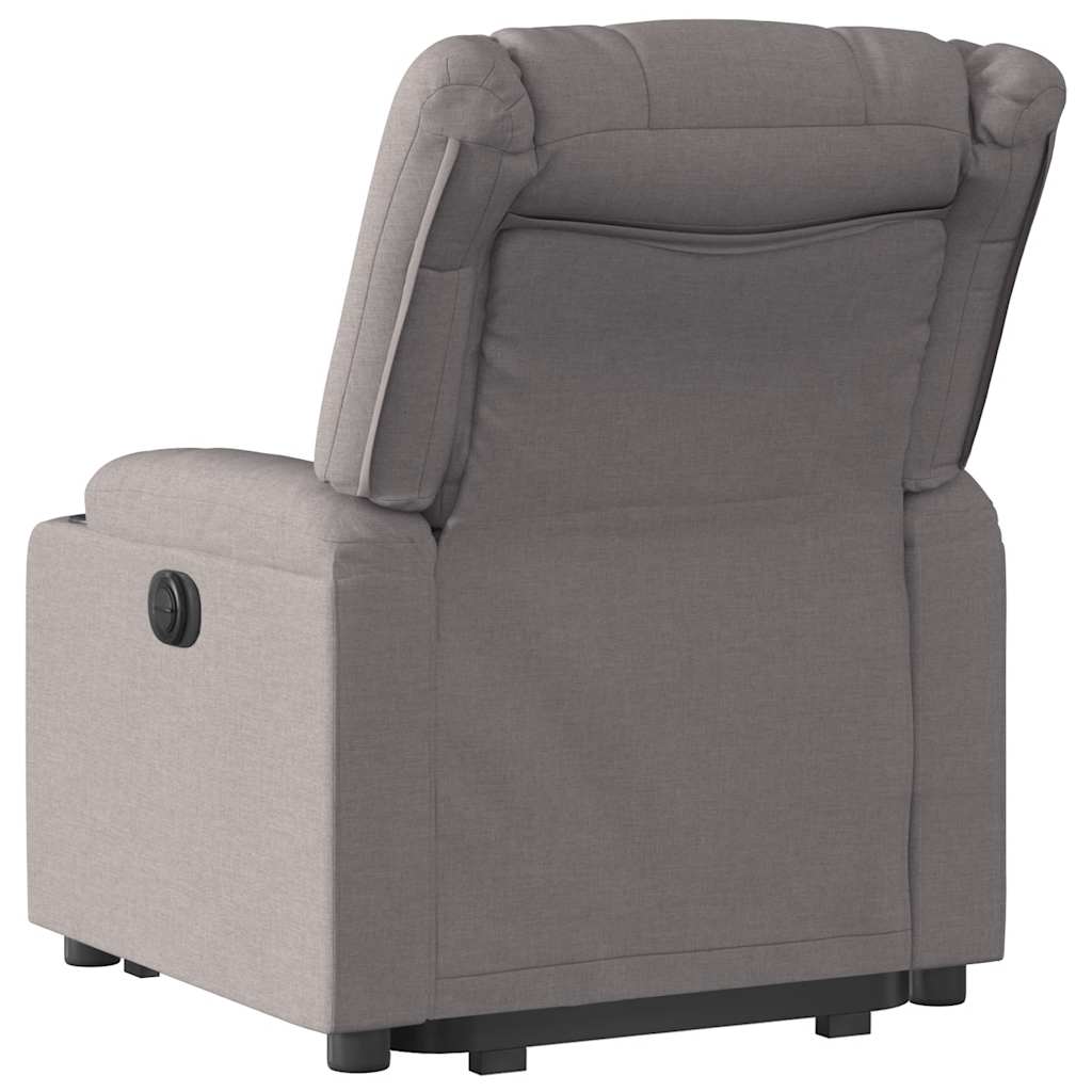 Fauteuil inclinable électrique taupe tissu