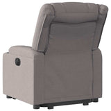 Fauteuil inclinable électrique taupe tissu