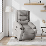 Fauteuil inclinable électrique gris nuage tissu